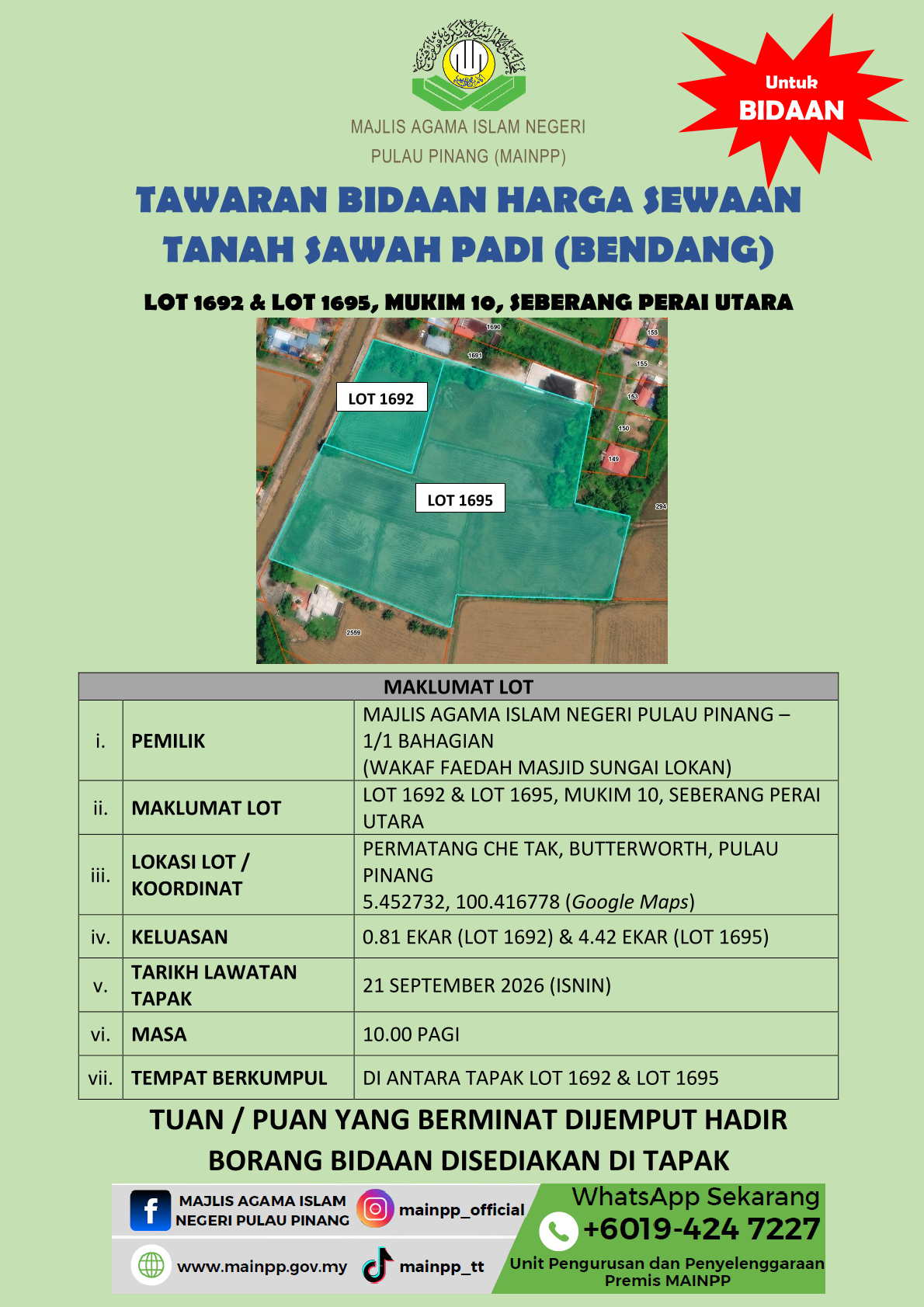 1. Iklan Pantai Kamlon Lot 2263 mk3 SPU